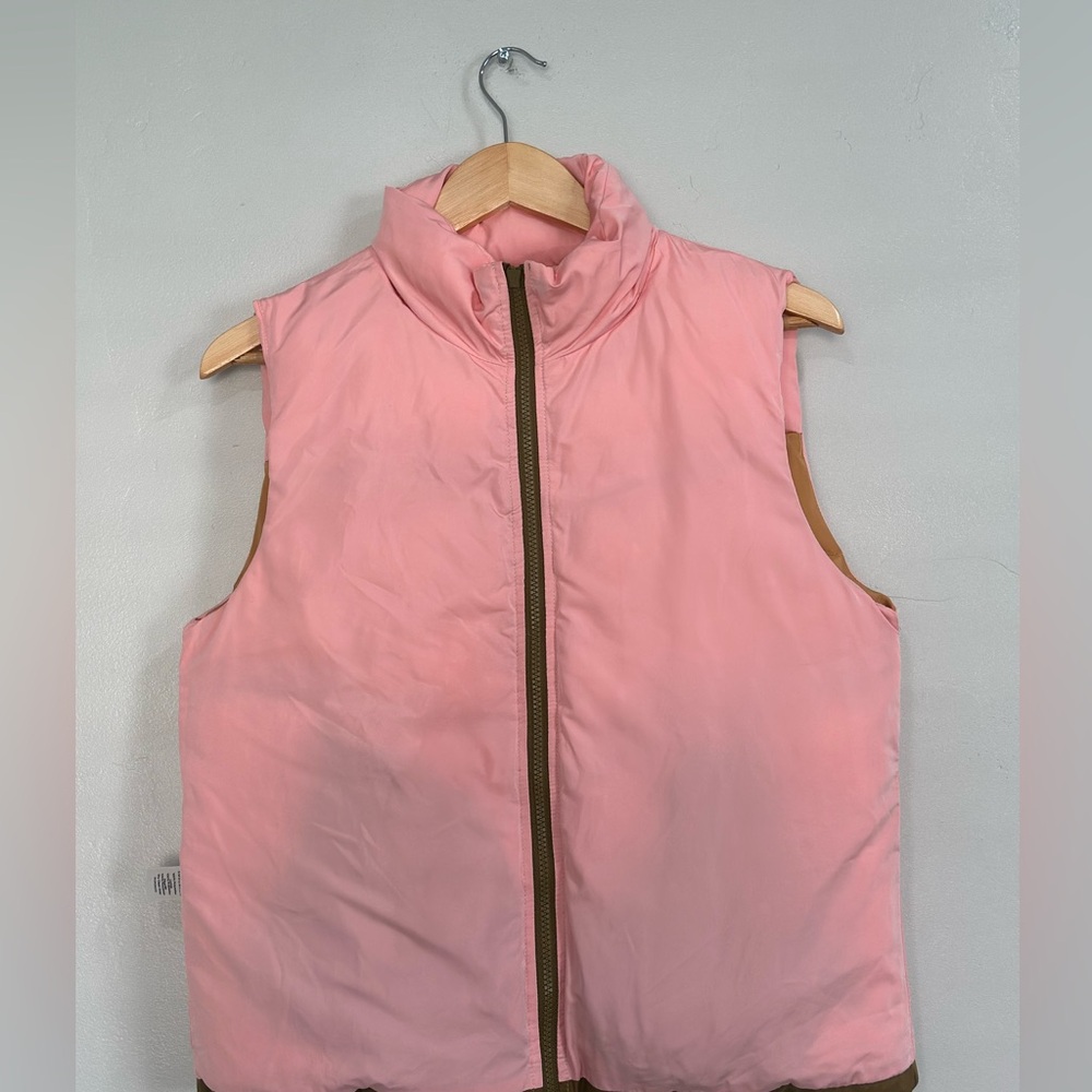 Sundance Eclipse Color Block Chevron Puffer Vest Sz S. - Picture 10 of 10